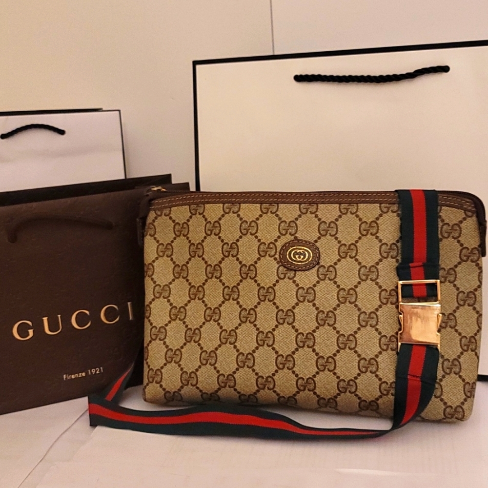 Gucci GG Clutch Crossbody Bag Chest or Waist Bag